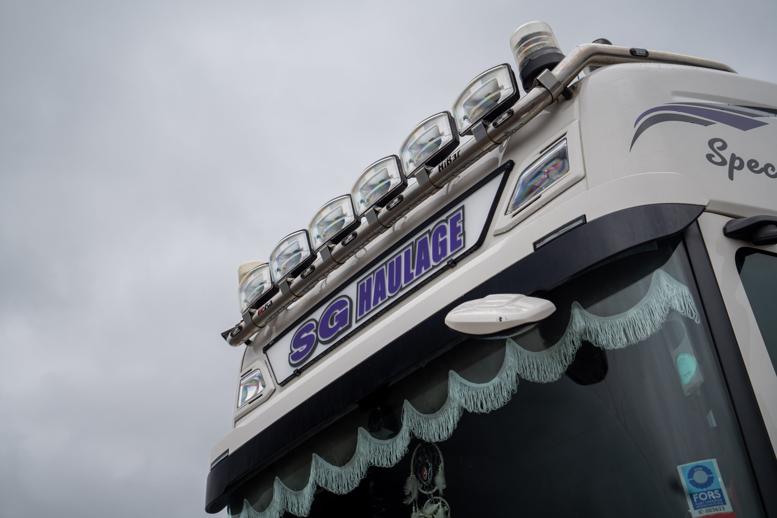 SG Haulage Fleet close-up